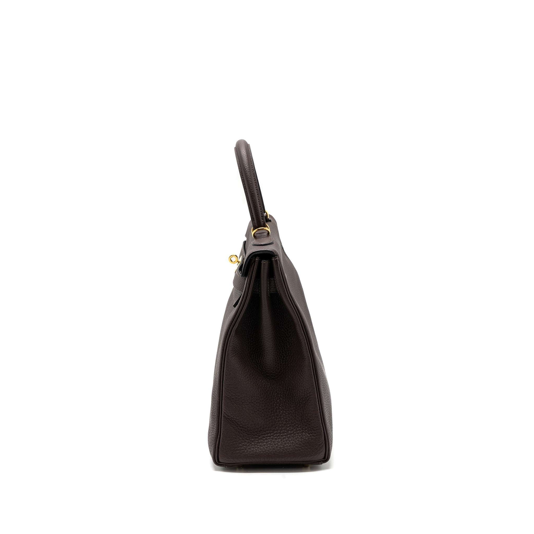 HERMES KELLY 35 TOGO CHOCOLATE GHW
