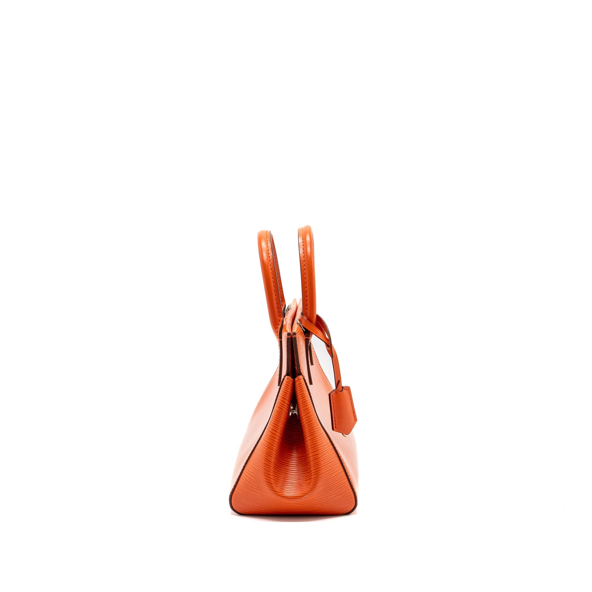 LOUIS VUITTON TOP HANDLE TOTE BAG EPI ORANGE SHW