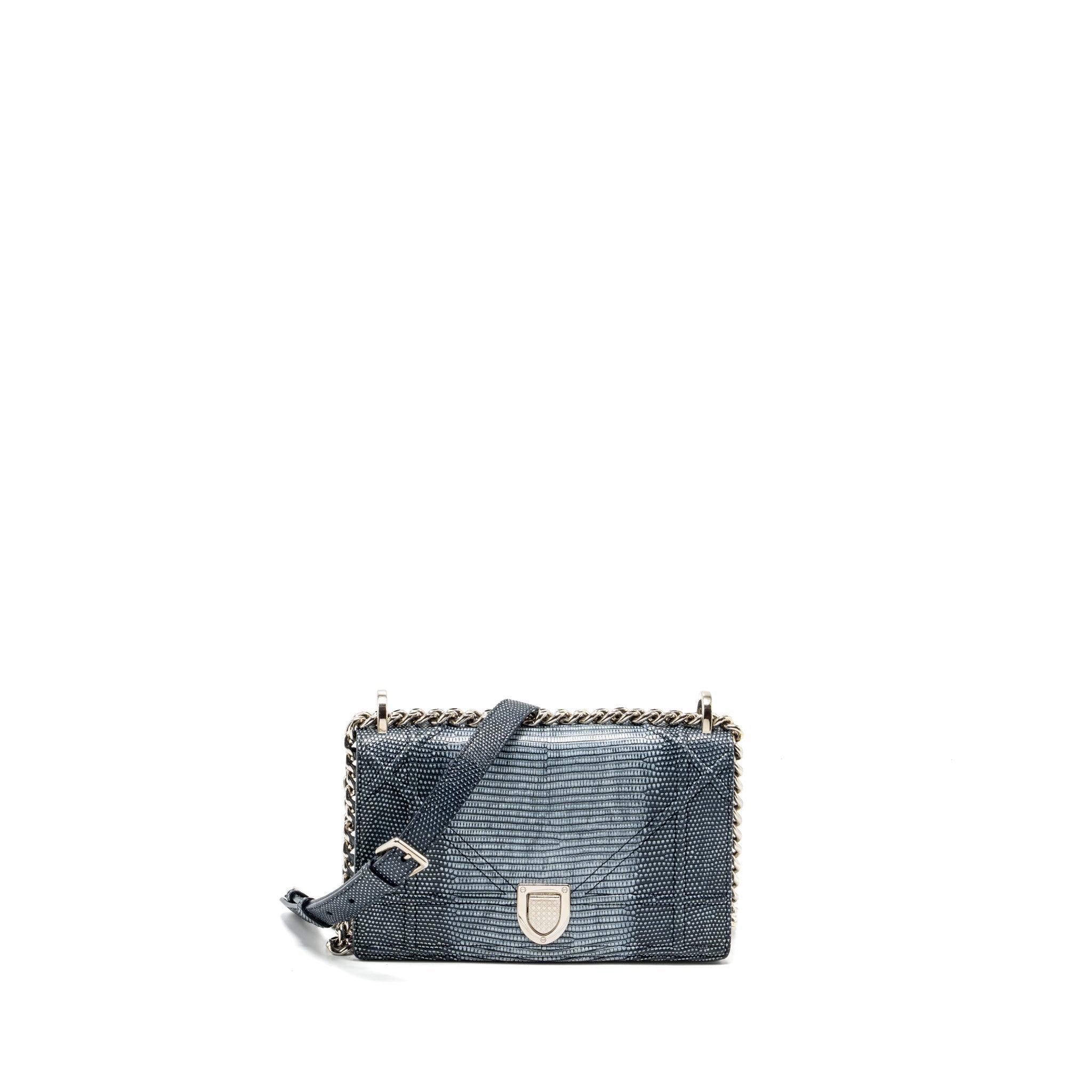 DIOR SMALL DIORAMA LIZARD SILVER/MULTICOLOUR SHW