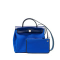 HERMES HERBAG 31 ZIP BAG CANVAS / HUNTER BLUE BILL / BLUE SAPHIR SHW