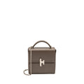 HERMES CINHETIC BOX BAG EPSOM GRIS ETAIN SHW