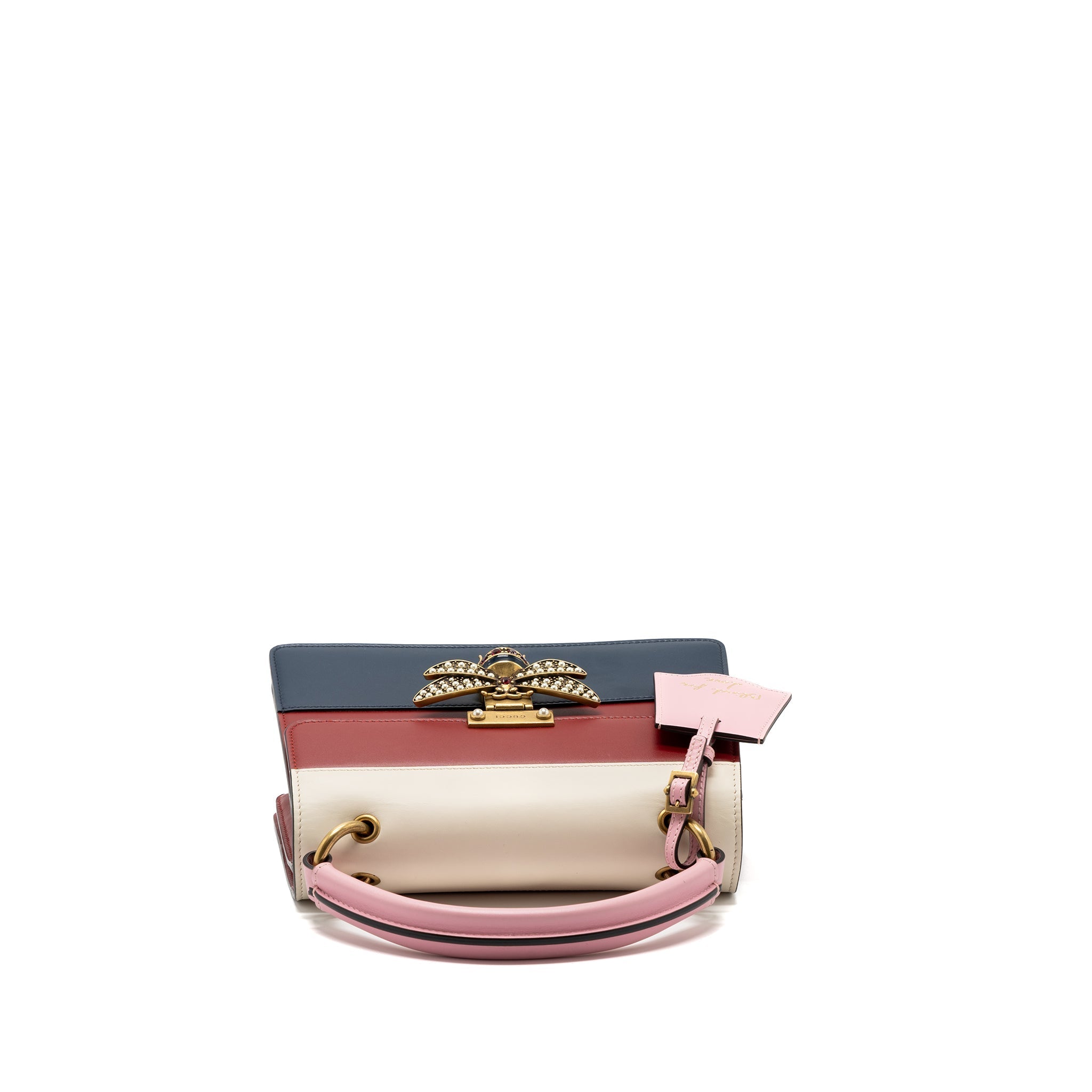 GUCCI QUEEN MARGARET TOP HANDLE BAG CALFSKIN MULTICOLOR GHW