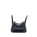 HERMES LINDY 26 SWIFT/EPSOM BLUE INDIGO WITH TRESSAGE STRAP SHW