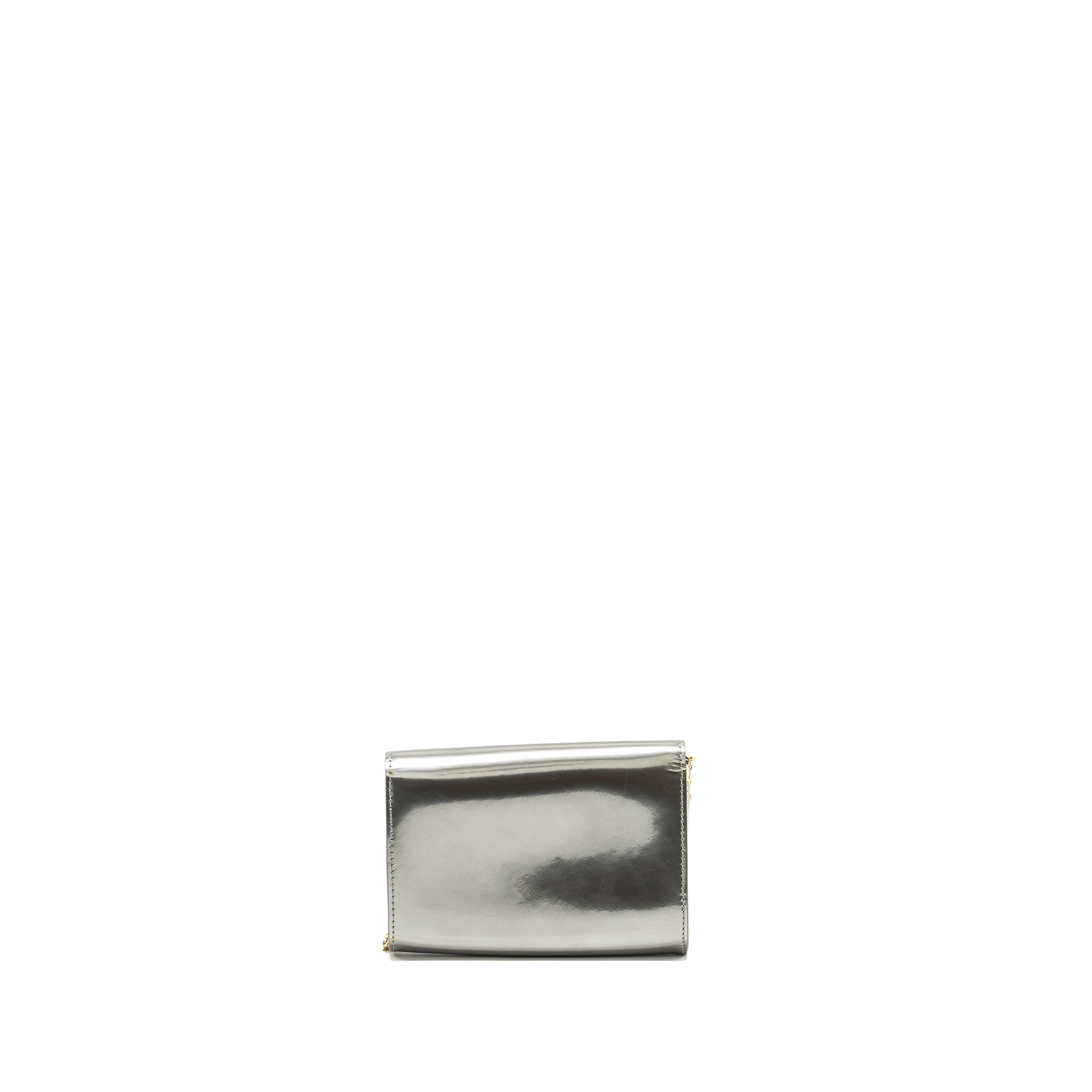LOUIS VUITTON LOUISE PM PATENT SILVER GHW
