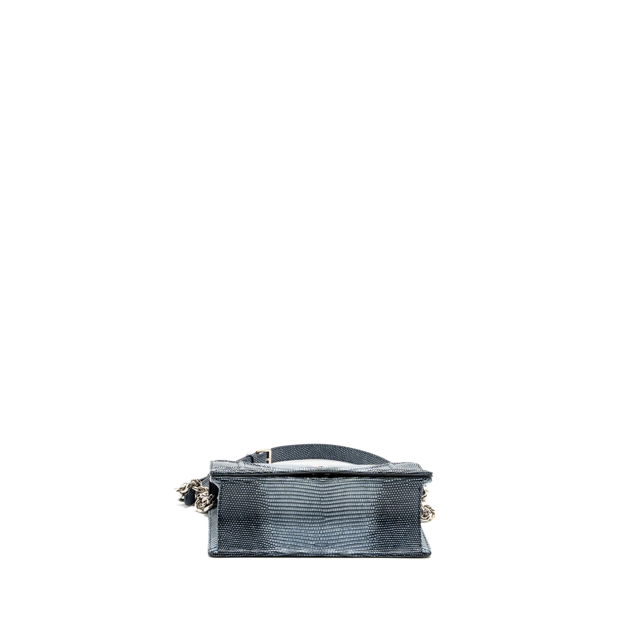 DIOR SMALL DIORAMA LIZARD SILVER/MULTICOLOUR SHW