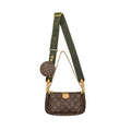 LOUIS VUITTON MULTI POCHETTE MONOGRAM CANVAS / KHAKI STRAP GHW