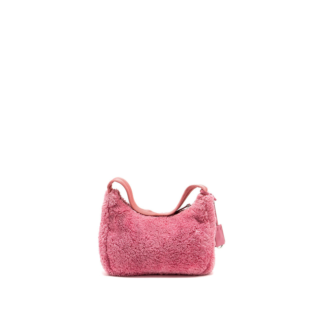 PRADA RE-EDITION 2000 TERRY MINI BAG PINK SHW
