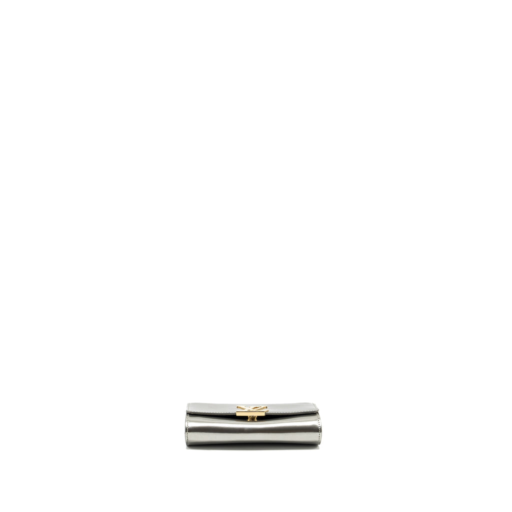 LOUIS VUITTON LOUISE PM PATENT SILVER GHW