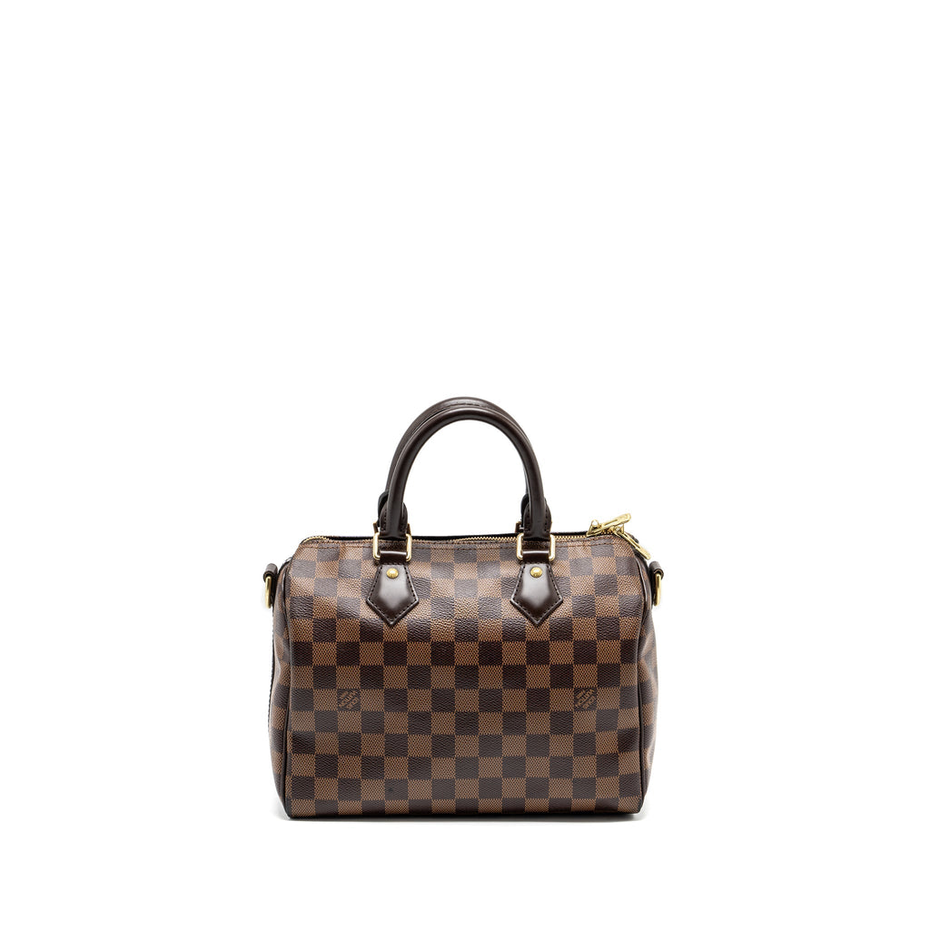 LOUIS VUITTON SPEEDY BANDOULIERE 25 DAMIER EBENE GHW