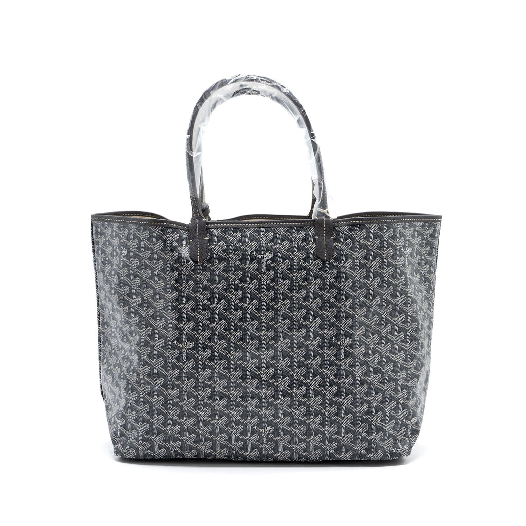 GOYARD SAINT LOUIS PM TOTE BAG GOYARDINE CANVAS GREY / MULTICOLOURED SHW