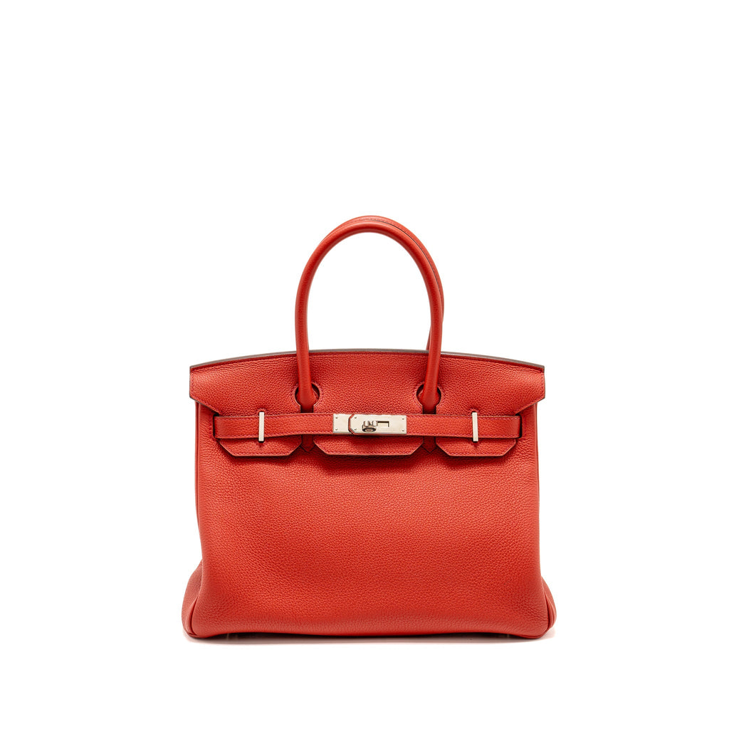 HERMES BIRKIN 30 TOGO ROUGE PIVOINE SHW