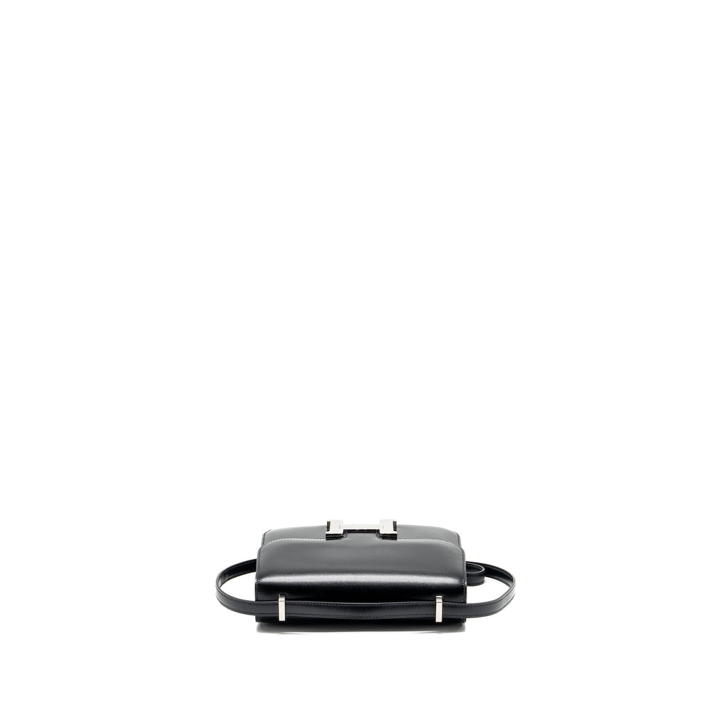 HERMES MINI CONSTANCE BOX CALFSKIN BLACK SHW