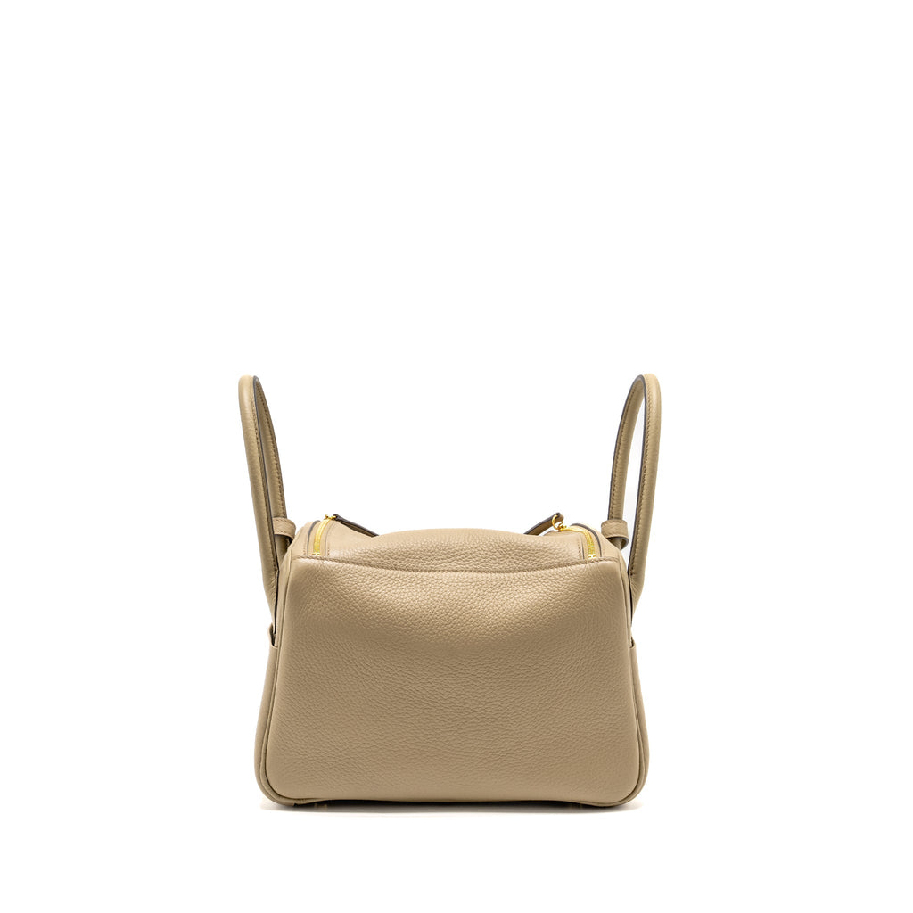 HERMES LINDY 26 CLEMENCE BEIGE MARFA GHW
