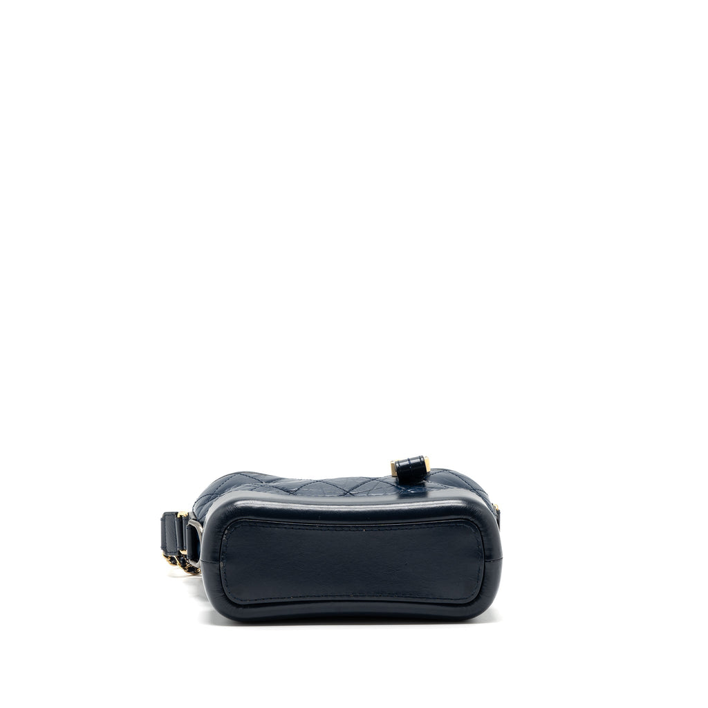 CHANEL SMALL GABRIELLE HOBO BAG CALFSKIN BLUE MULTICOLOUR HARDWARE