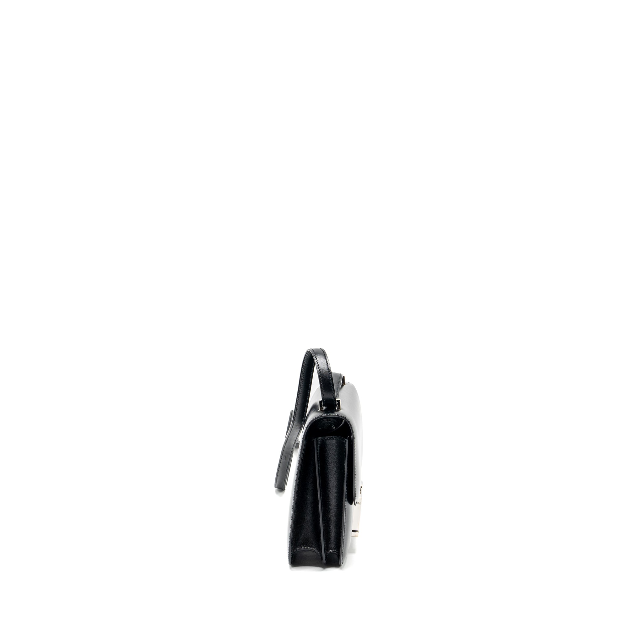 HERMES MINI CONSTANCE BOX CALFSKIN BLACK SHW