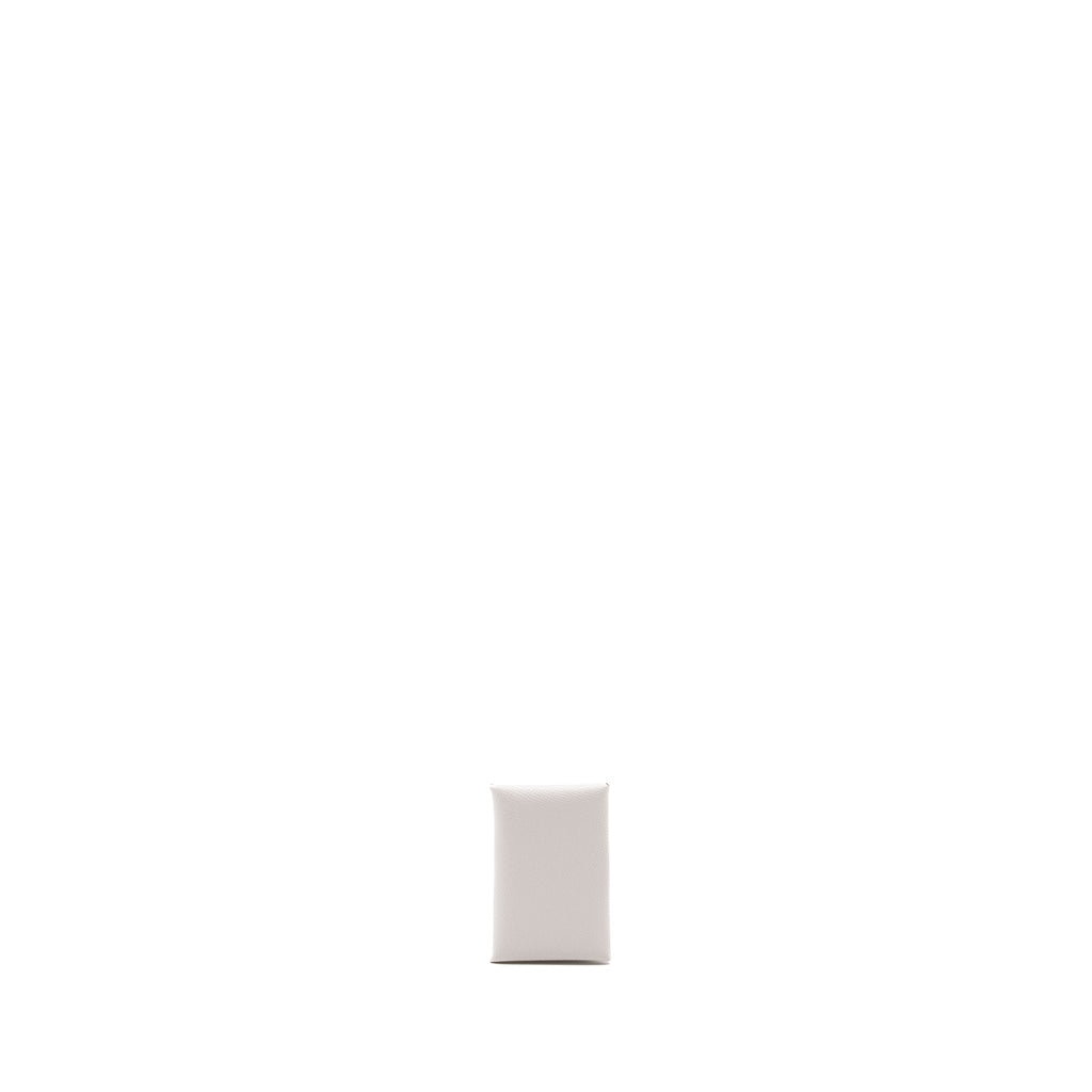 HERMES CALVI CARD HOLDER EPSOM GRIS PALE SHW