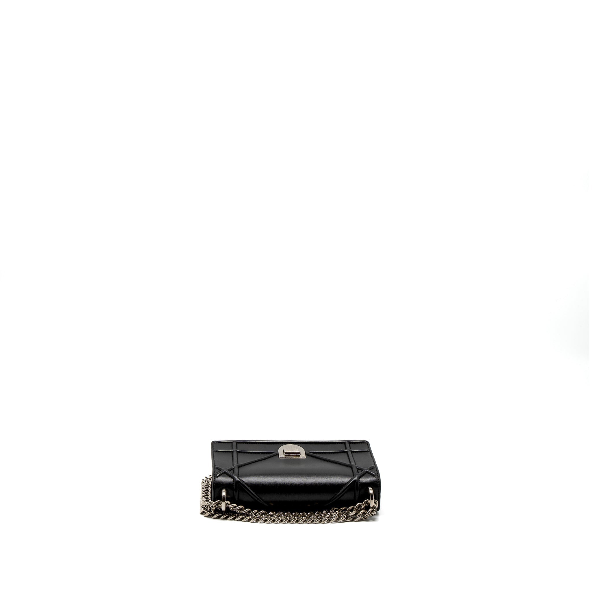 DIOR MINI DIORAMA BAG CALFSKIN BLACK SHW