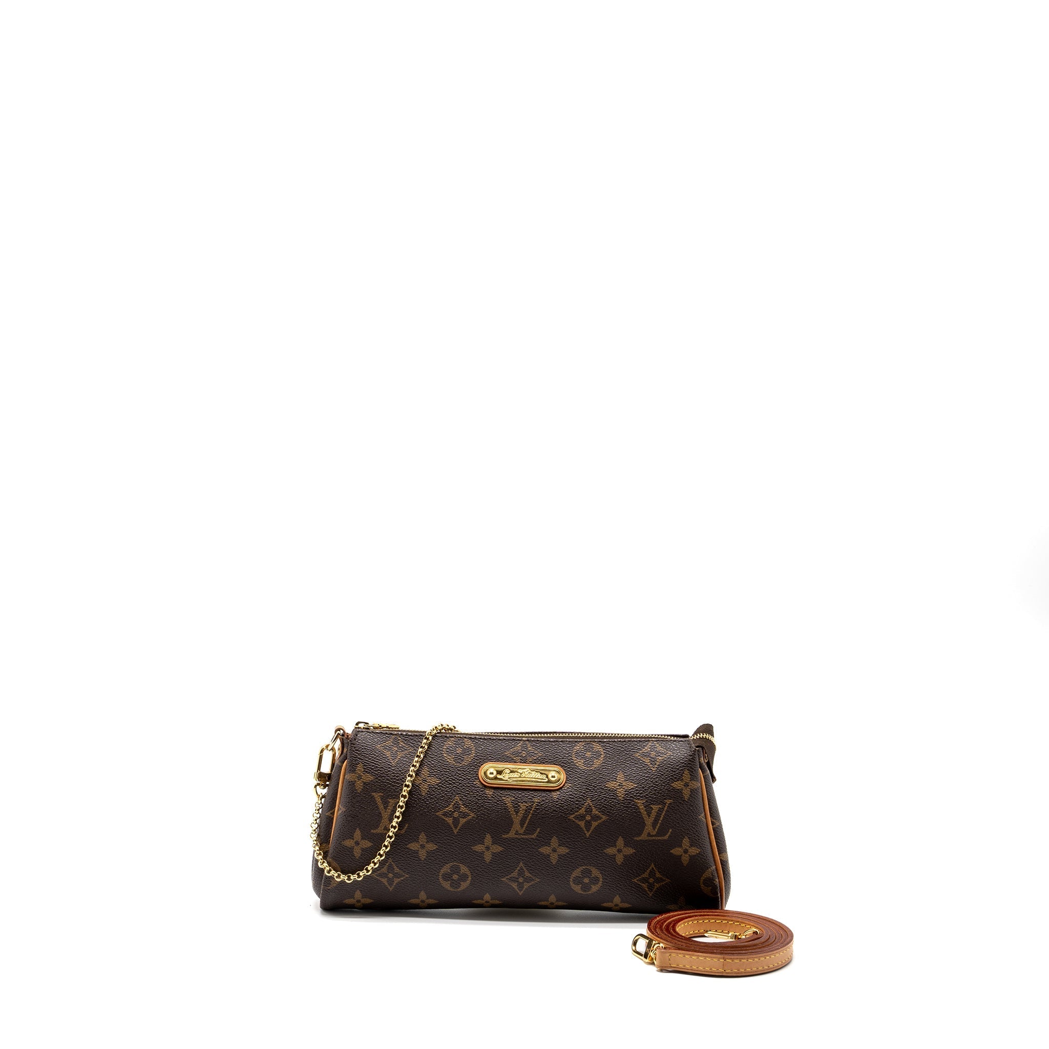 LOUIS VUITTON EVA POCHETTE BAG MONOGRAM CANVAS GHW