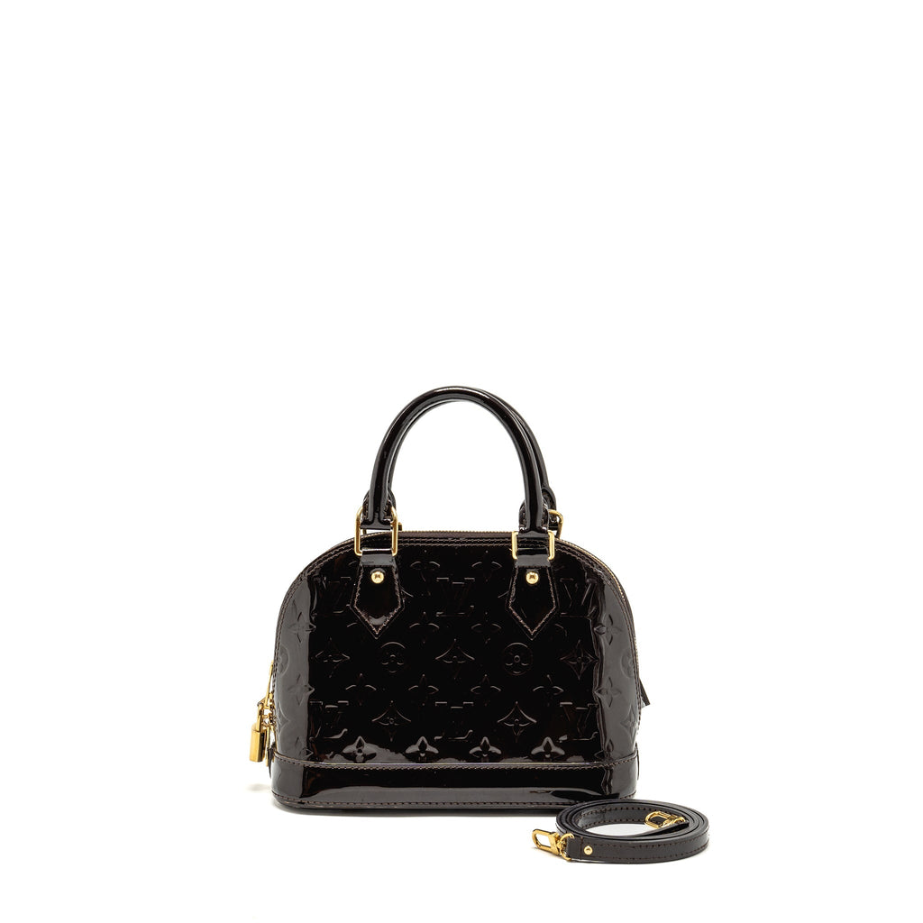 LOUIS VUITTON ALMA BB MONOGRAM PATENT AMATANTE GHW
