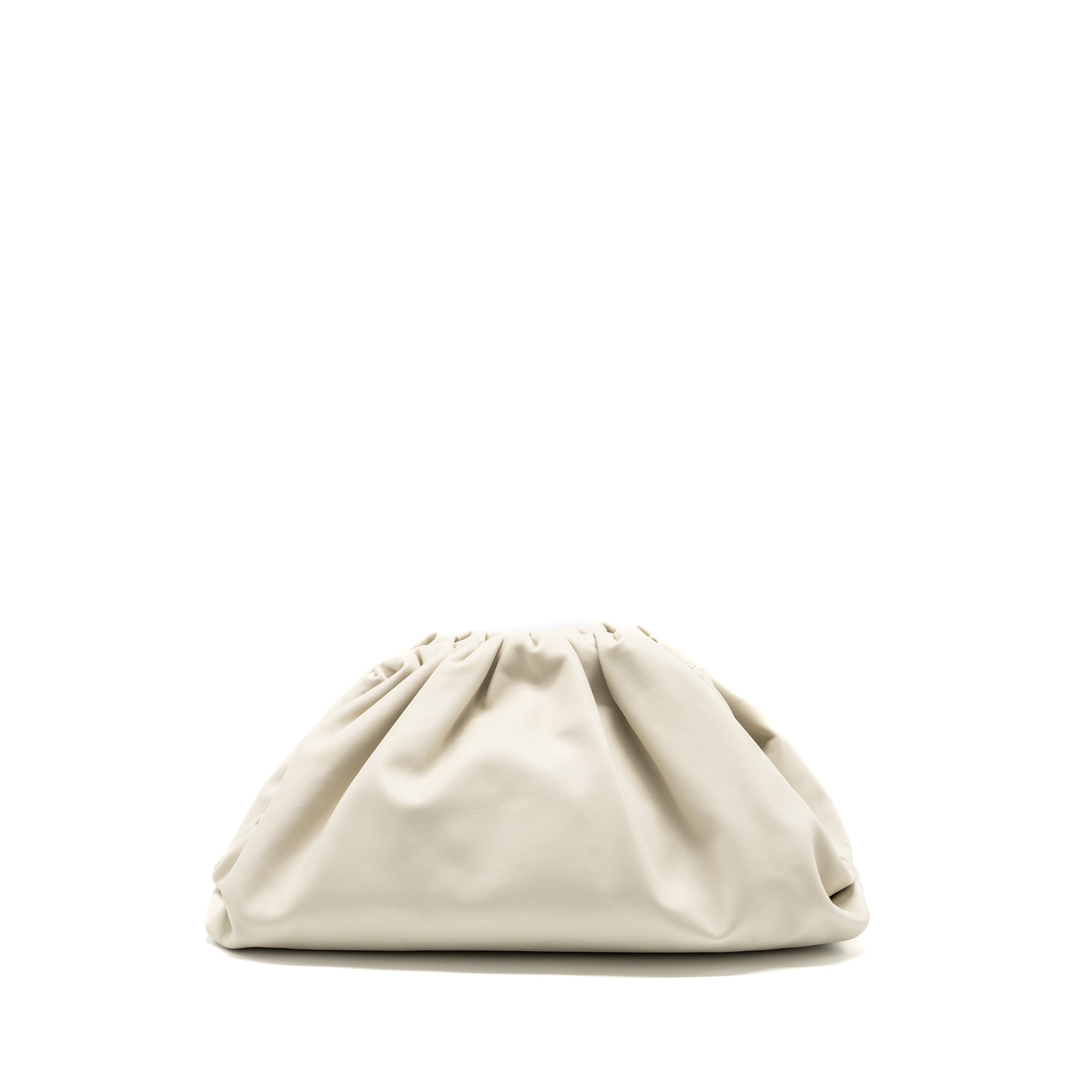BOTTEGA VENETA THE POUCH CALFSKIN WHITE GHW