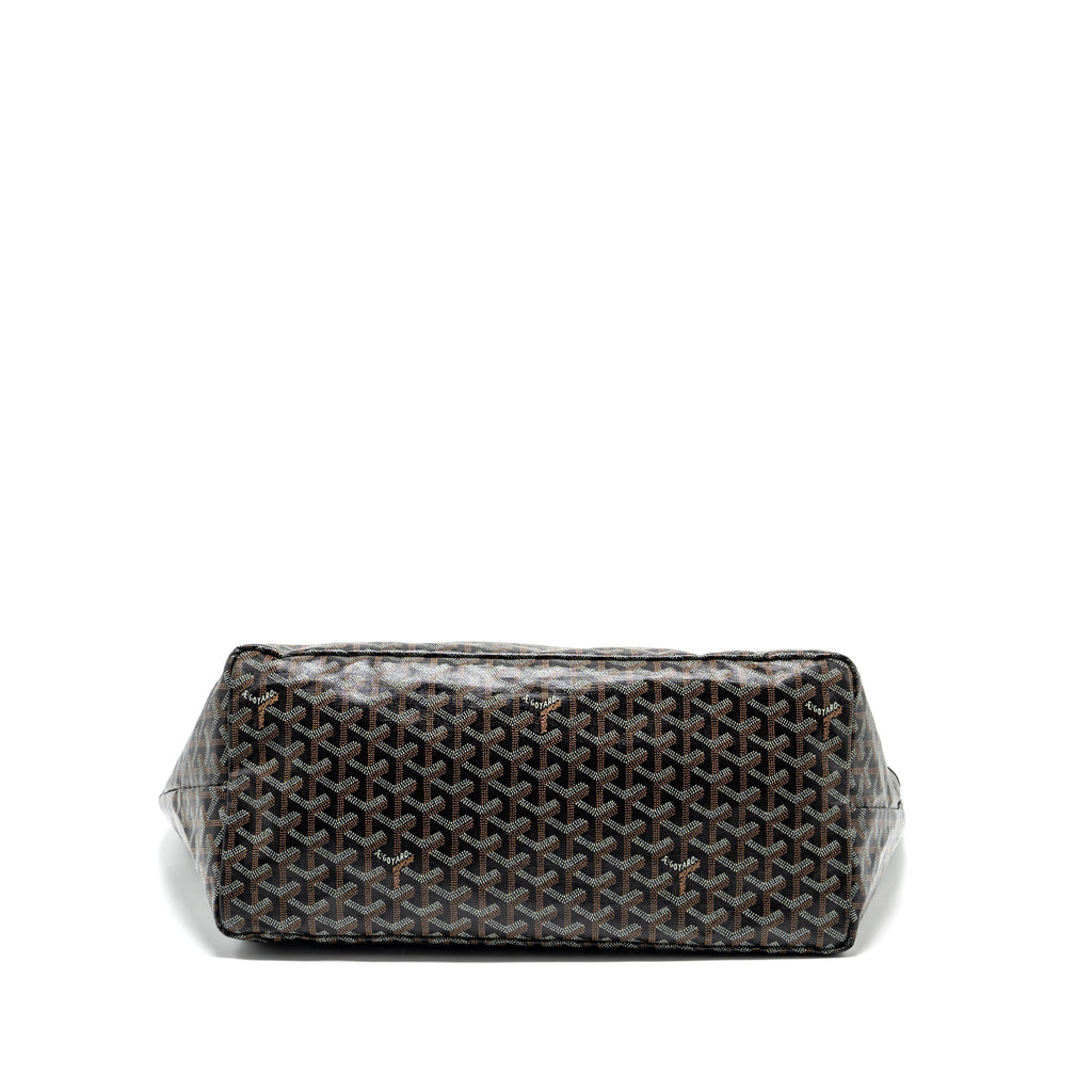 GOYARD SAINT LOUIS GM TOTE BAG GOYARDLINE CANVAS BLACK SHW