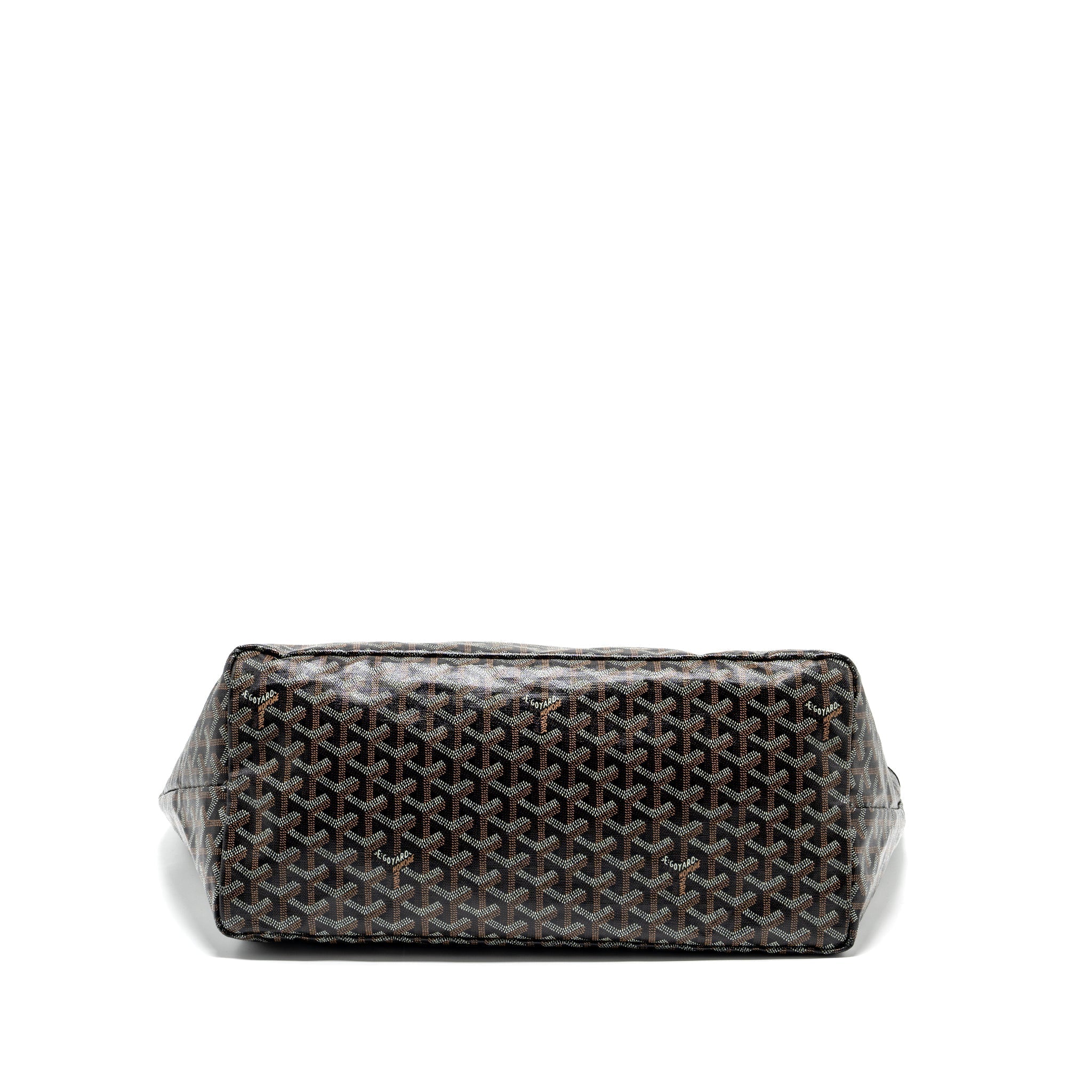 GOYARD SAINT LOUIS GM TOTE BAG GOYARDLINE CANVAS BLACK SHW