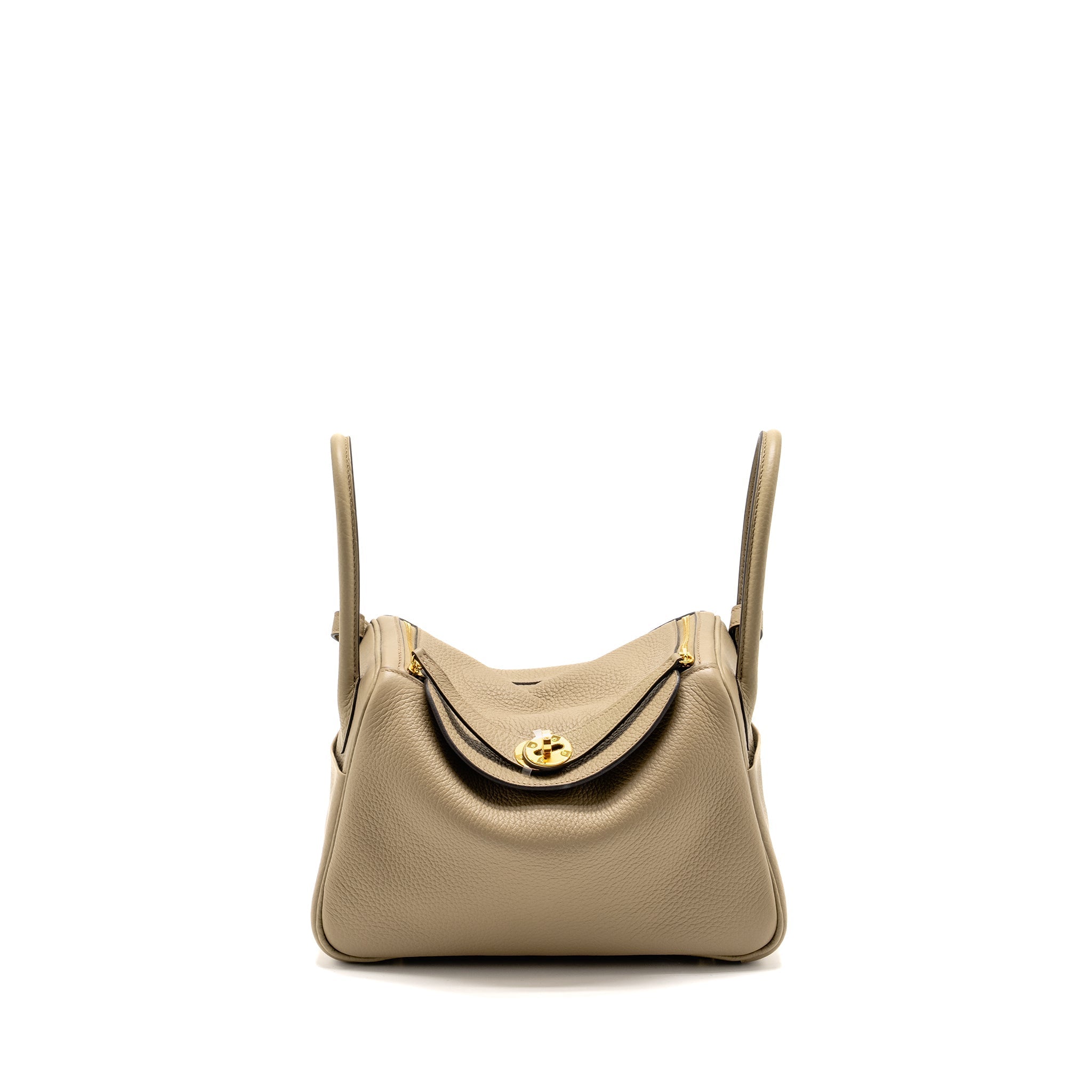 HERMES LINDY 26 CLEMENCE BEIGE MARFA GHW
