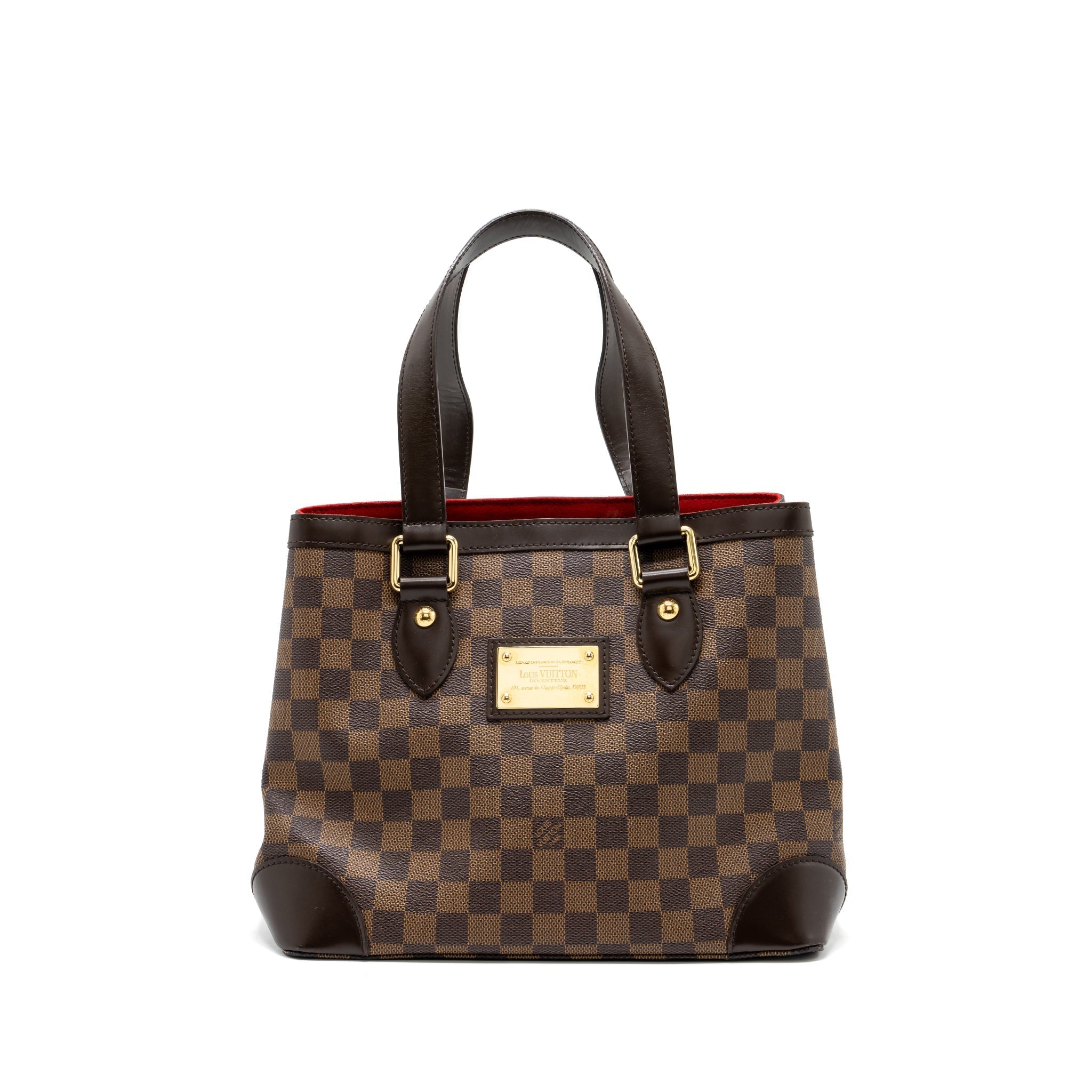 LOUIS VUITTON HAMPSTEAD TOTE BAG DAMIER EBENE GHW