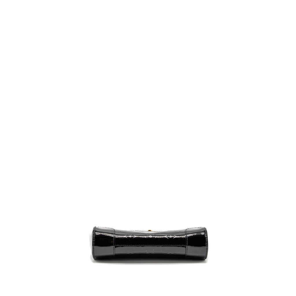 LOUIS VUITTON VERNIS SANTA MONICA CLUTCH PATENT BLACK GHW
