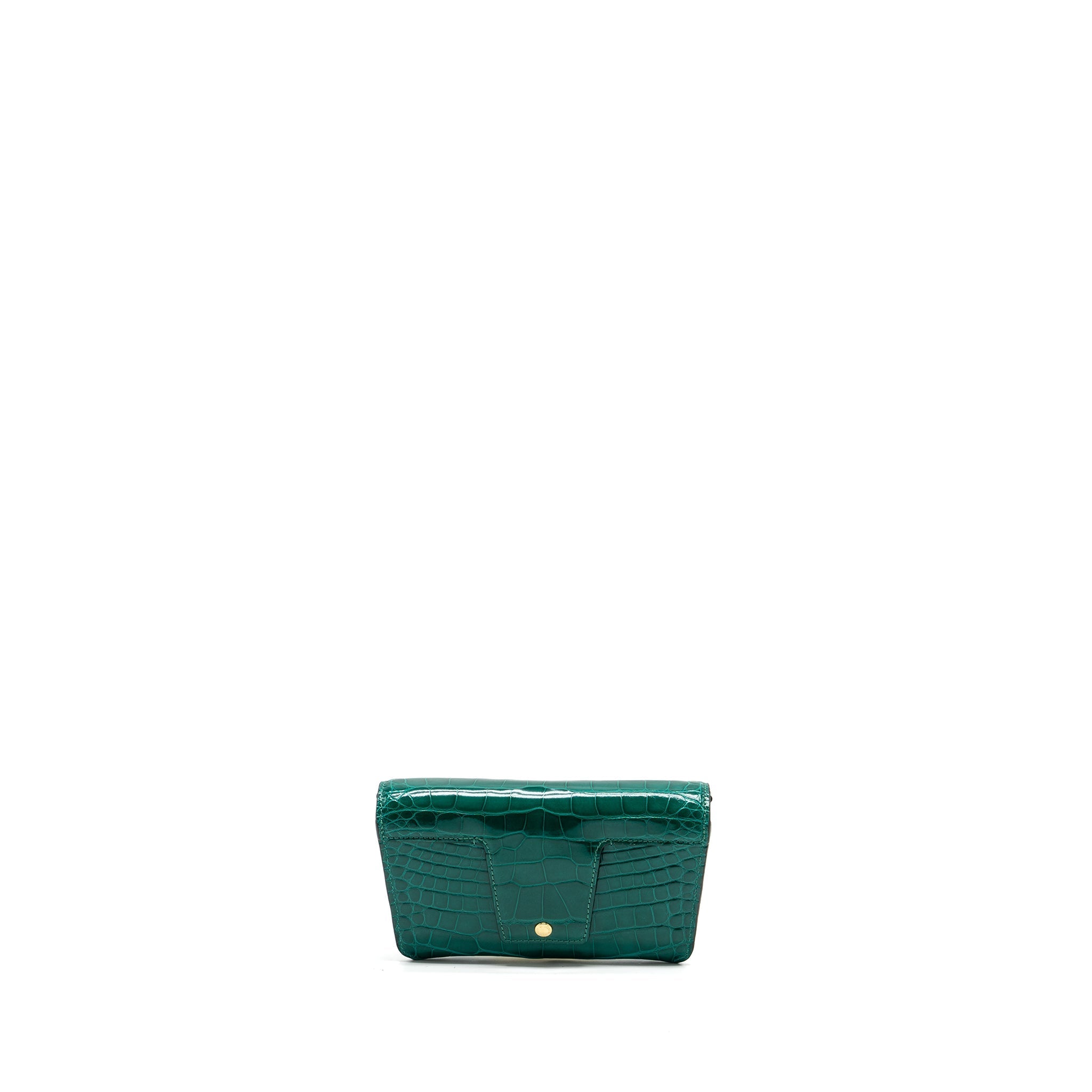 LOUIS VUITTON PADLOCK ON STRAP CROCODILE BRILLANT GREEN GHW