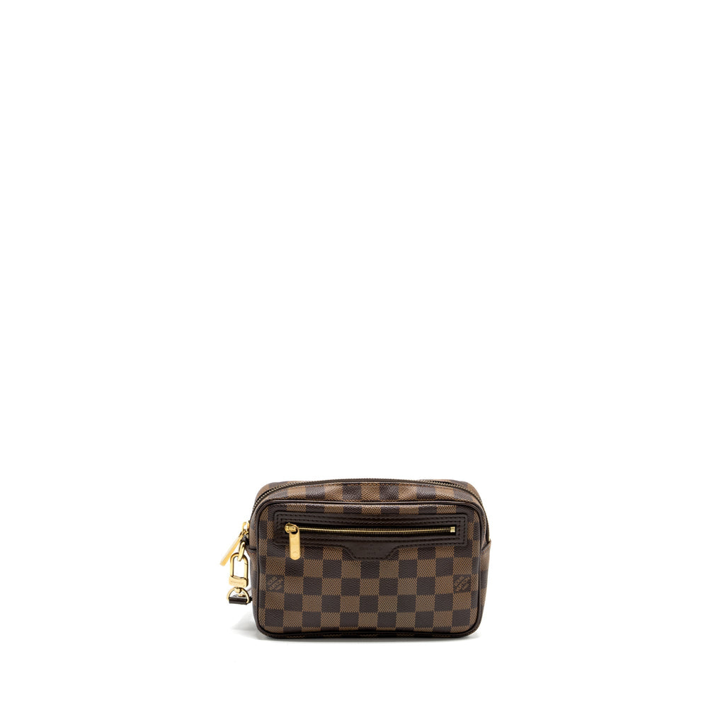 LOUIS VUITTON POUCH DAMIER EBENE GHW