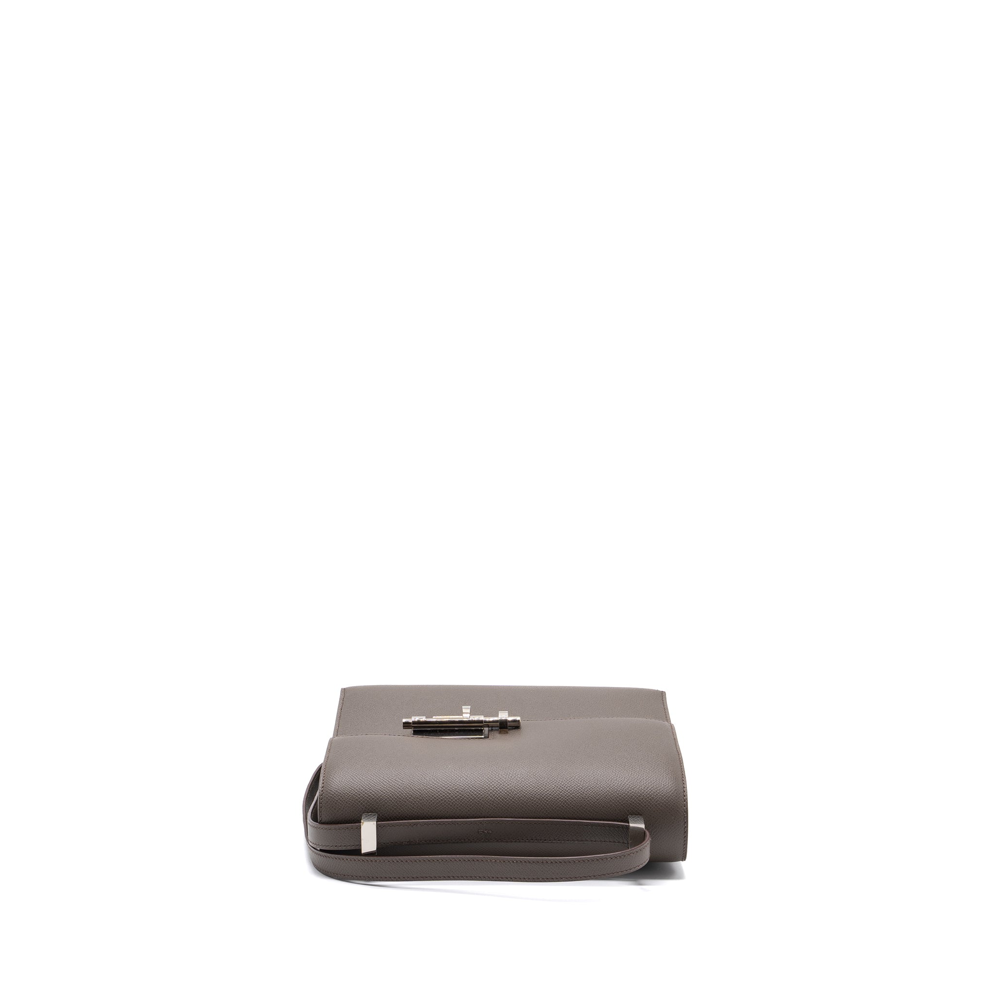 HERMES VERROU 21 EPSOM GRIS ETAIN SHW