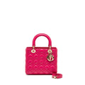 DIOR MEDIUM LADY DIOR LAMBSKIN PINK LGHW