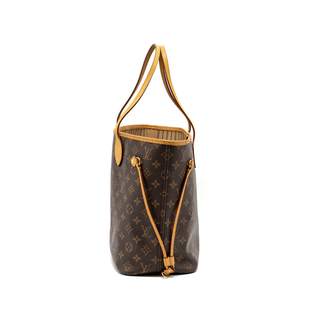 LOUIS VUITTON NEVERFULL MM MONOGRAM CANVAS GHW