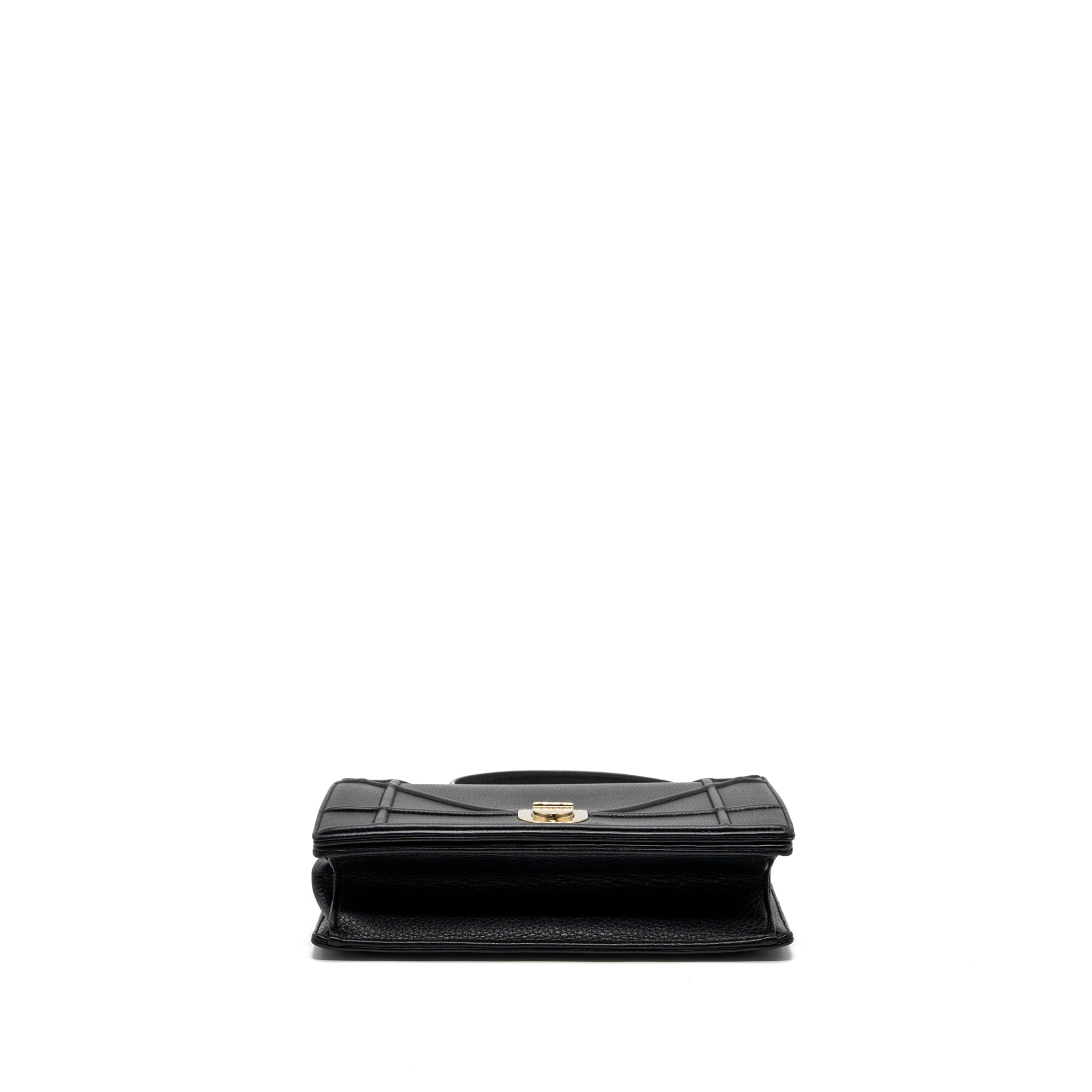 DIOR DIORAMA BAG CALFSKIN BLACK LGHW