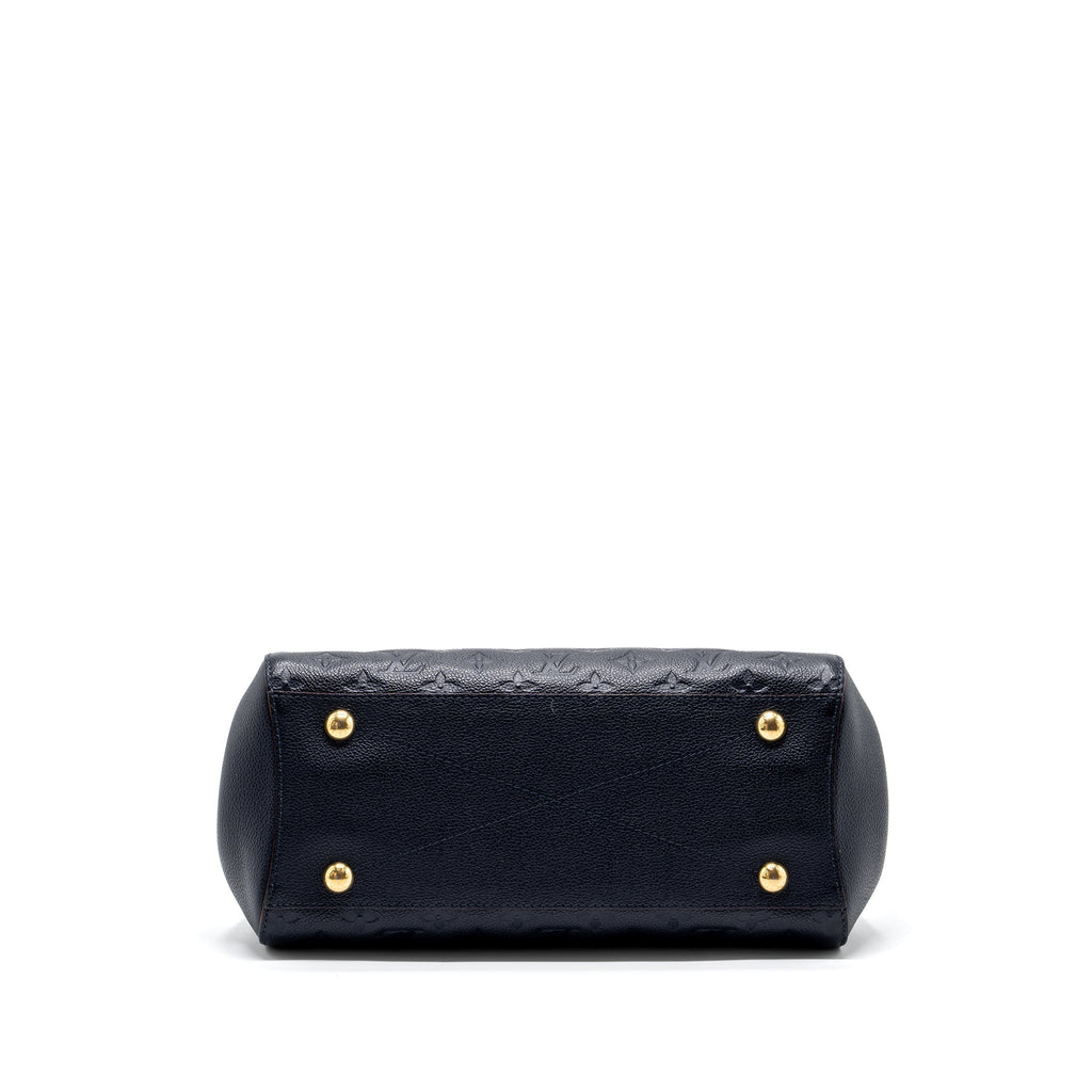 LOUIS VUITTON MONTAIGNE MM MONOGRAM EMPREINTE NAVY GHW