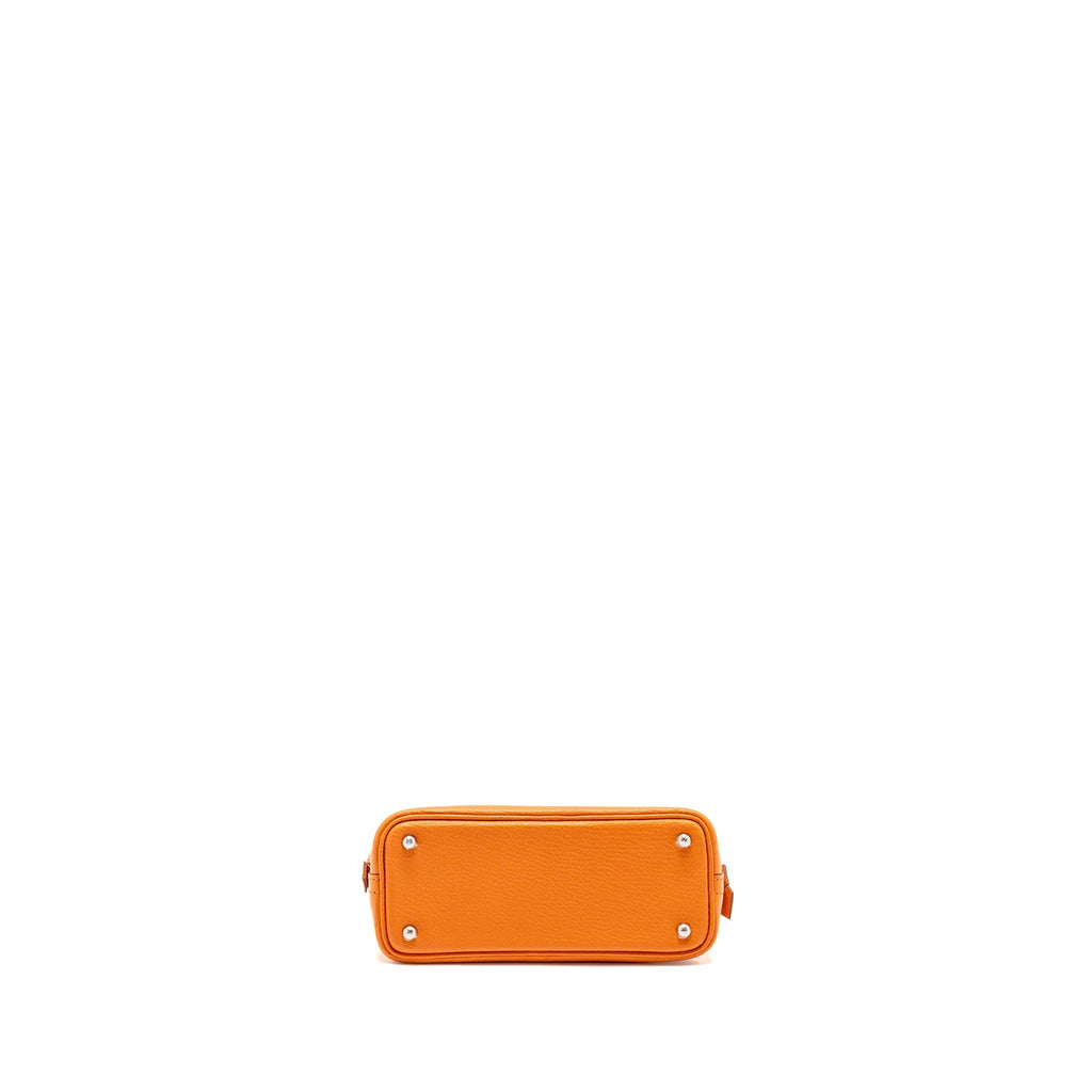 HERMES MINI BOLIDE CHÈVRE MYSORE ORANGE SHW