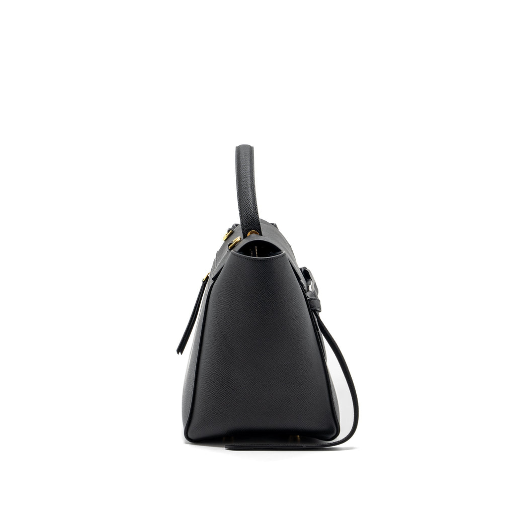 CELINE MINI BELT BAG GRAINED CALFSKIN BLACK GHW