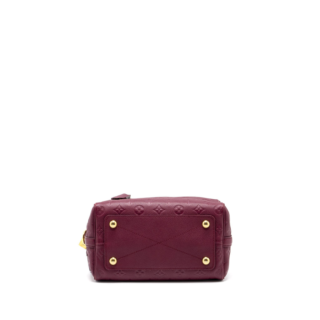 LOUIS VUITTON SPEEDY 25 BANDOULIERE MONOGRAM EMPREINTE PURPLE GHW