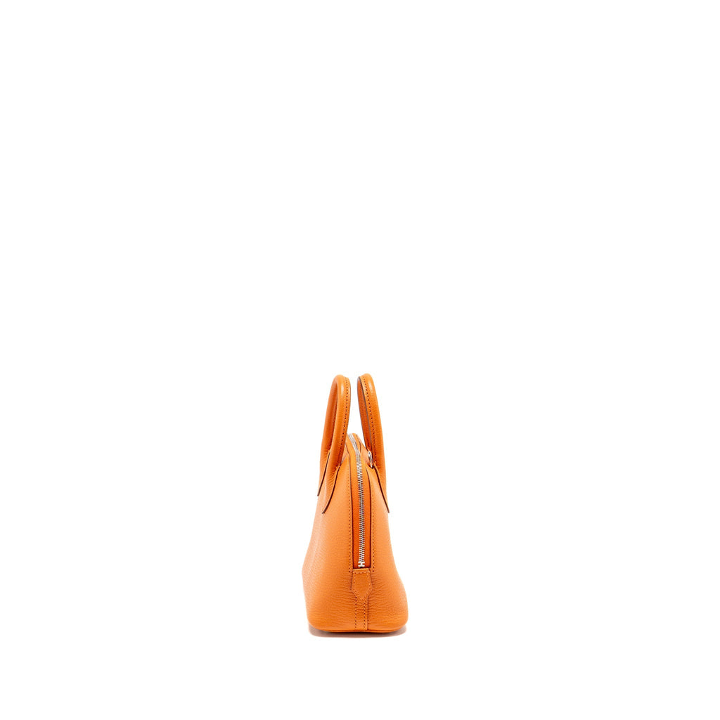 HERMES MINI BOLIDE CHÈVRE MYSORE ORANGE SHW