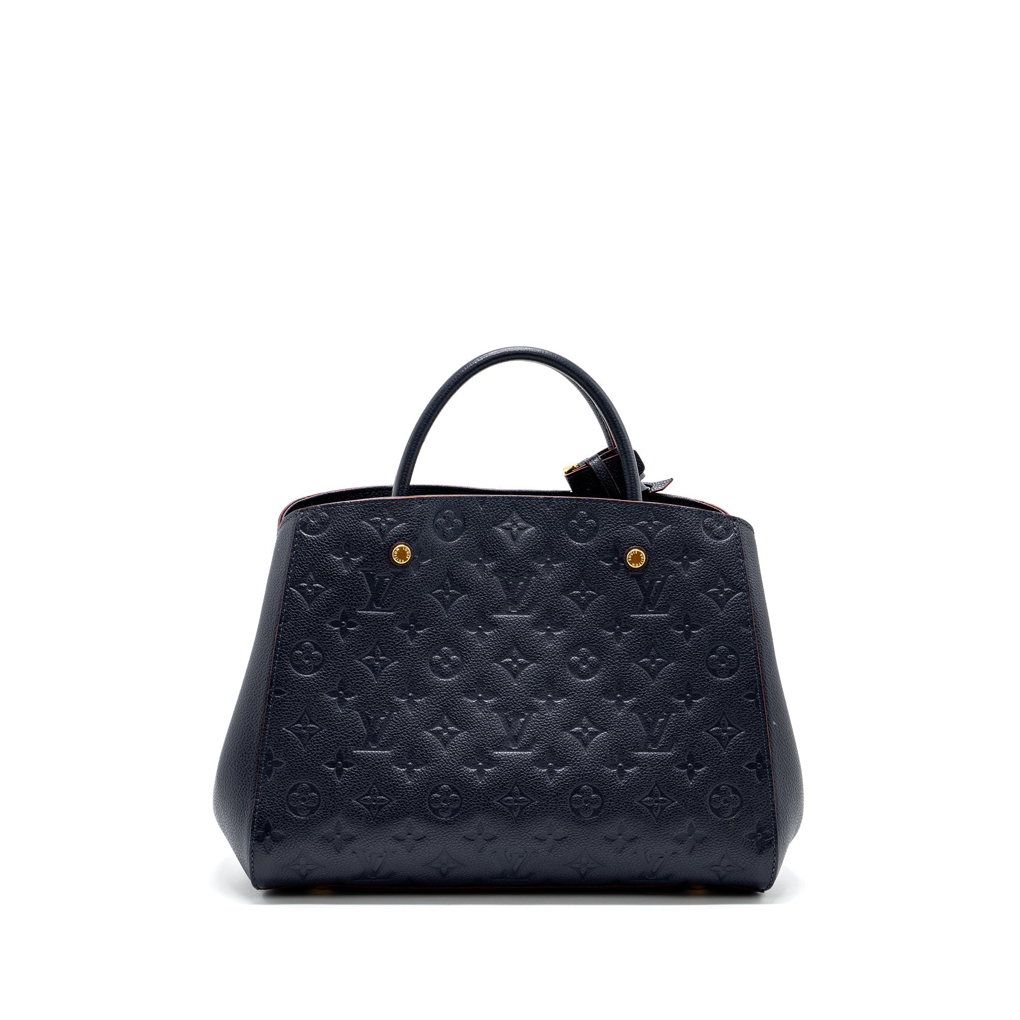 LOUIS VUITTON MONTAIGNE MM MONOGRAM EMPREINTE NAVY GHW