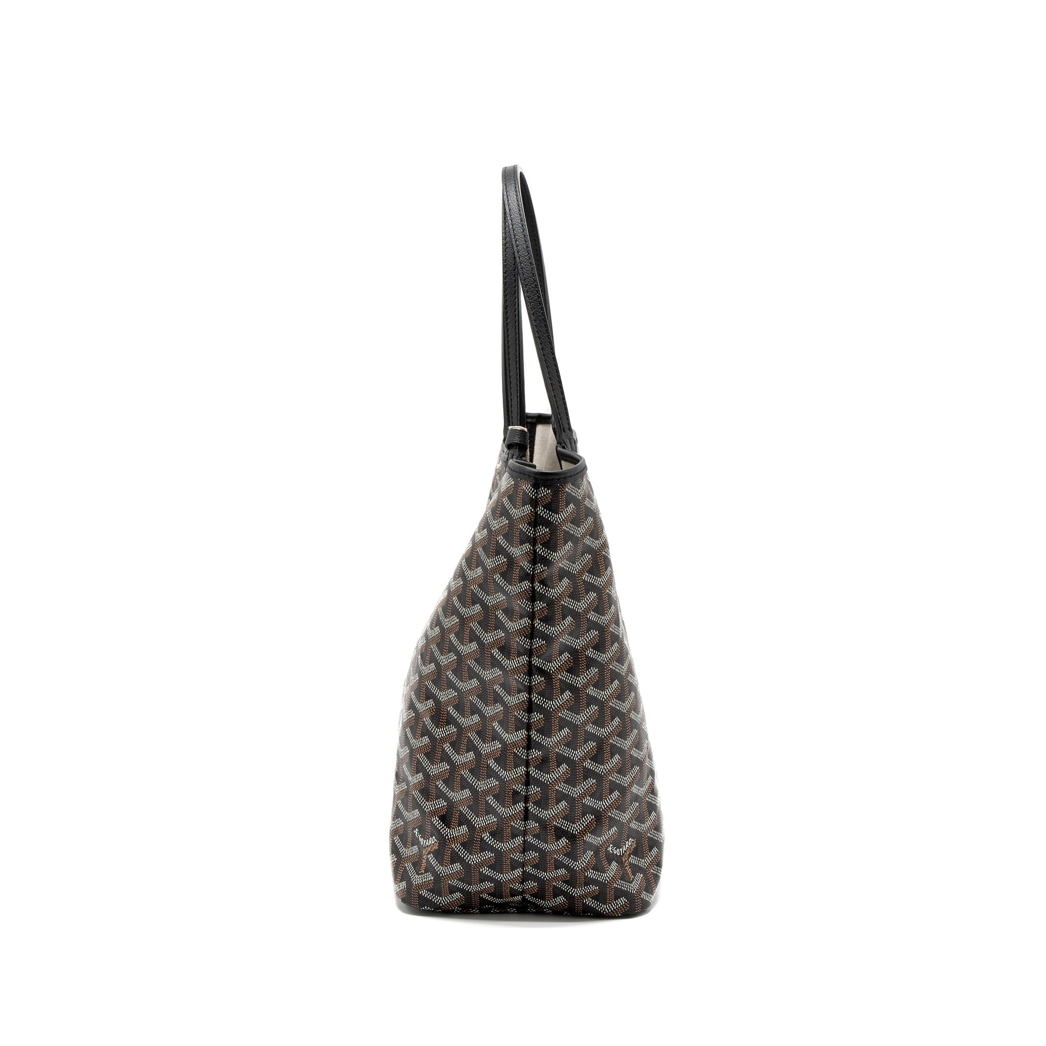 GOYARD SAINT LOUIS PM TOTE BAG GOYARDINE CANVAS SHW