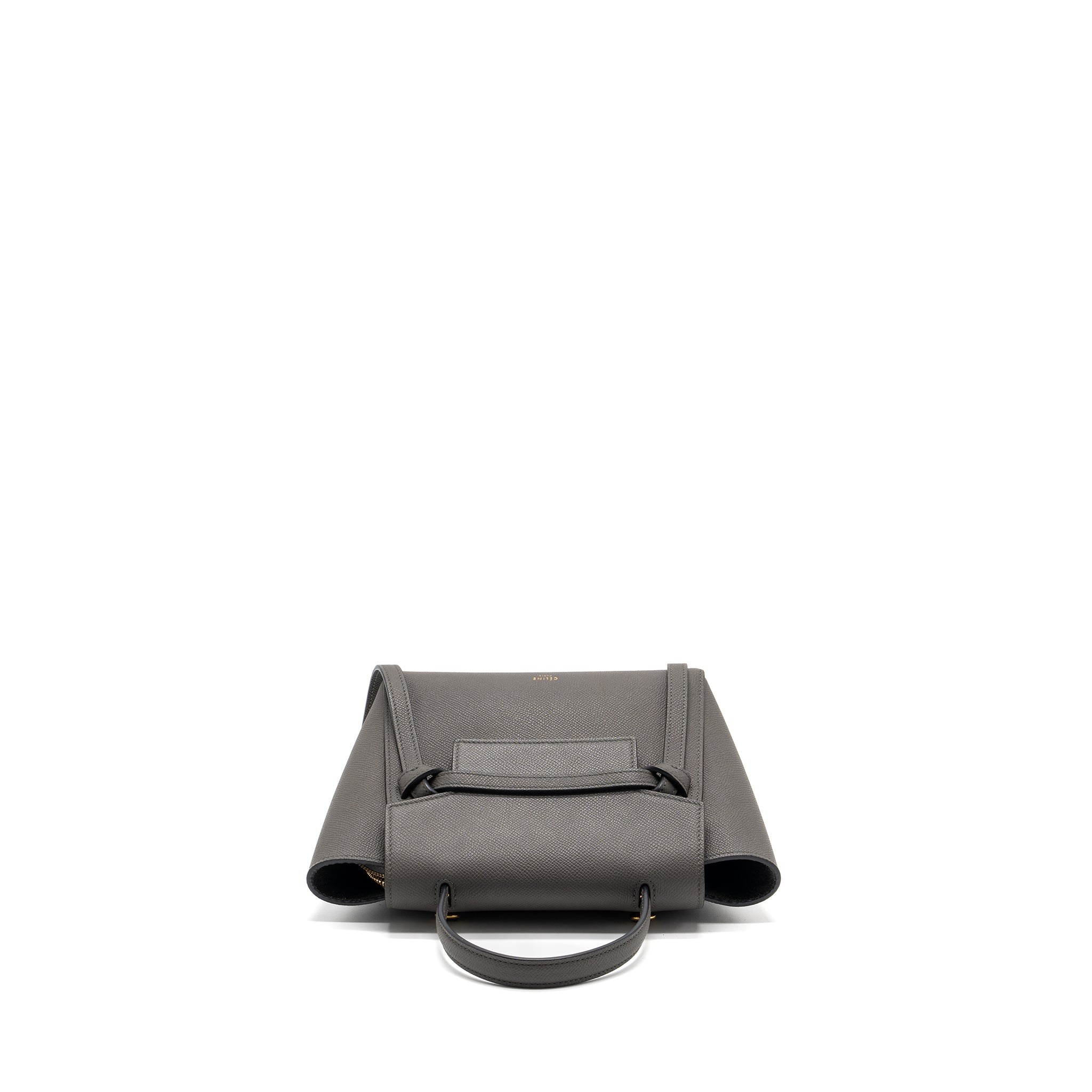 CELINE NANO BELT BAG CALFSKIN GREY GHW