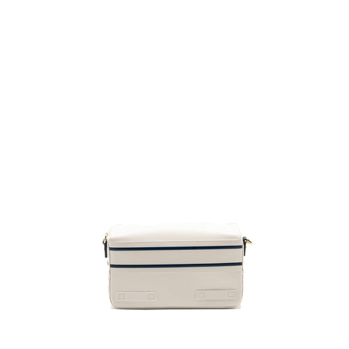 DIOR SMALL DIORCAMP BAG CALFSKIN WHITE LGHW