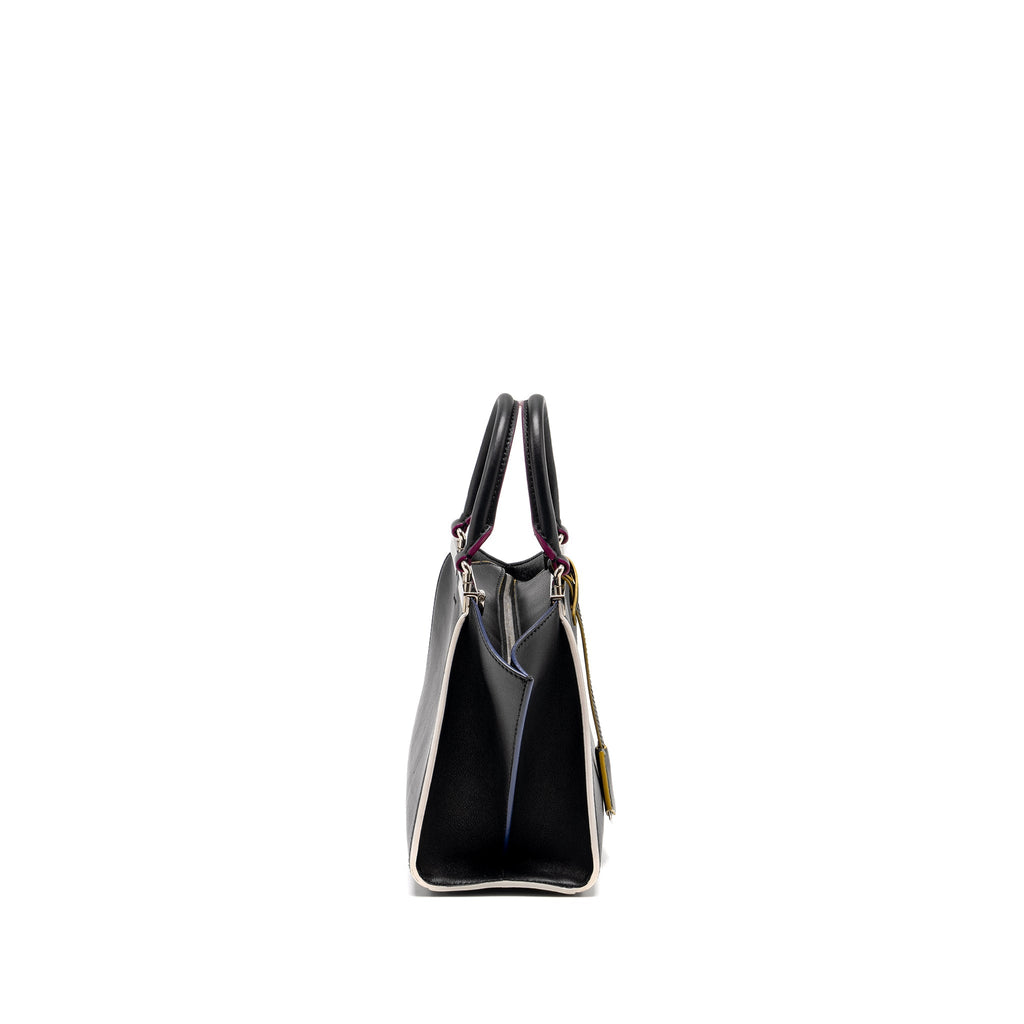 FENDI MINI 3JOURS TOTE BAG CALFSKIN BLACK SHW