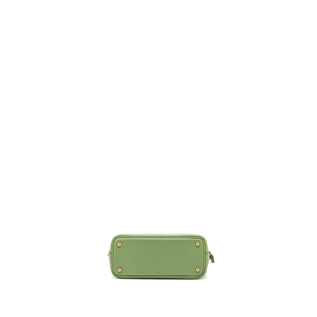 HERMES MINI BOLIDE EVERCOLOR VERT CRIQUET GWH