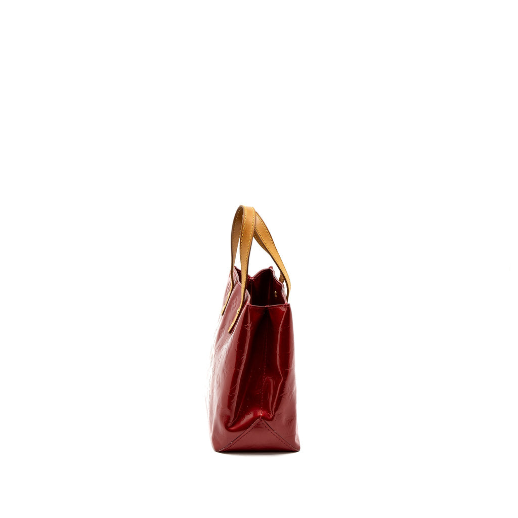 LOUIS VUITTON VERNICE CATALINA BB TOTE BAG PATENT RED GHW