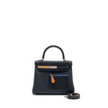 HERMES KELLY COLORMATIC SWIFT BLUE NUIT/CHAI/ETOUPE/GOLD/BLACK SHW