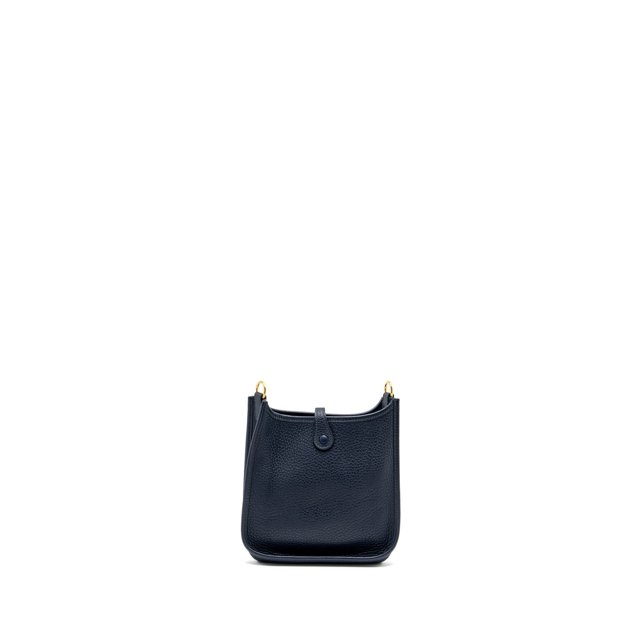 HERMES MINI EVELYNE CLEMENCE BLUE NUIT GHW