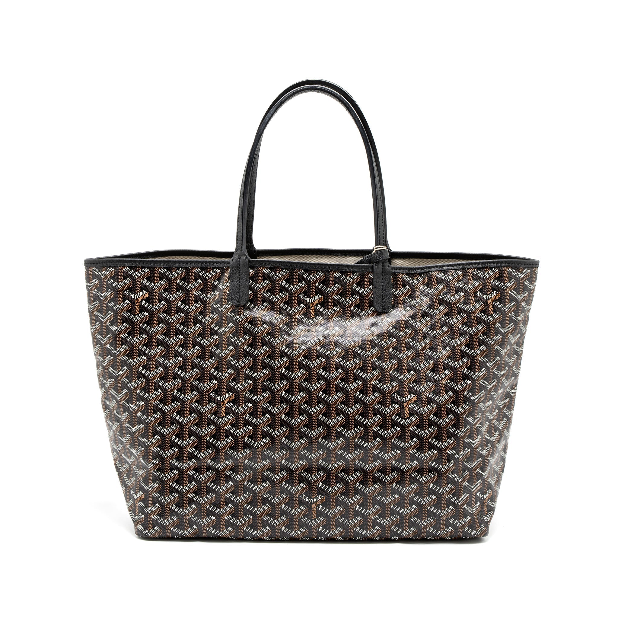 GOYARD SAINT LOUIS PM TOTE BAG GOYARDINE CANVAS SHW